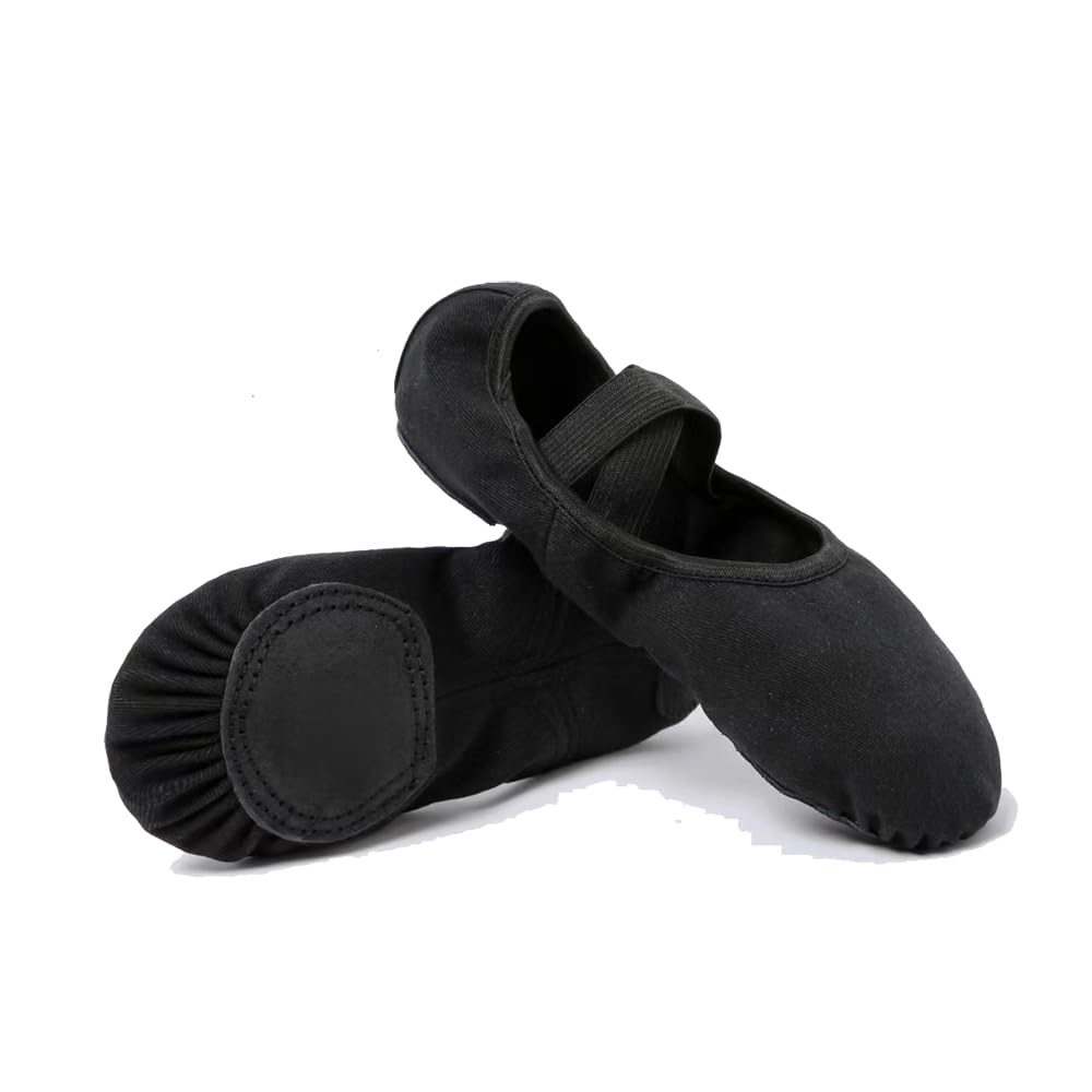 MSMAX Stretch Ballet Slippers for Dance Performance - Comfortable Ballet Flats for Toddlers, Kids & Adults | Perfect for Ballet Class, Recitals & Dance Practice