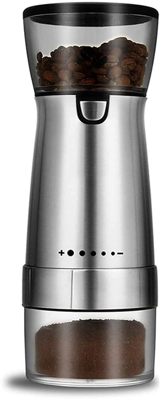 Premium USB Rechargeable Electric Pepper Grinder & Salt Mill - Adjustable Coarseness, Portable Spice & Coffee Grinder for Kitchen, Camping & Travel - Automatic & Manual Hand-Crank Modes