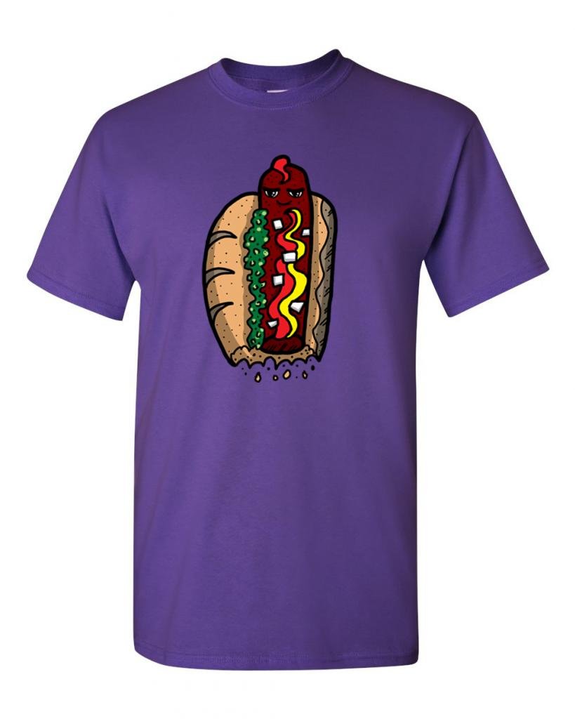 Funny Hot Dog T-Shirt for Adults - Cute Food Graphic Tee for Casual Wear & Gifts | Perfect for BBQ Parties, Summer Outfits & Dog Lovers
