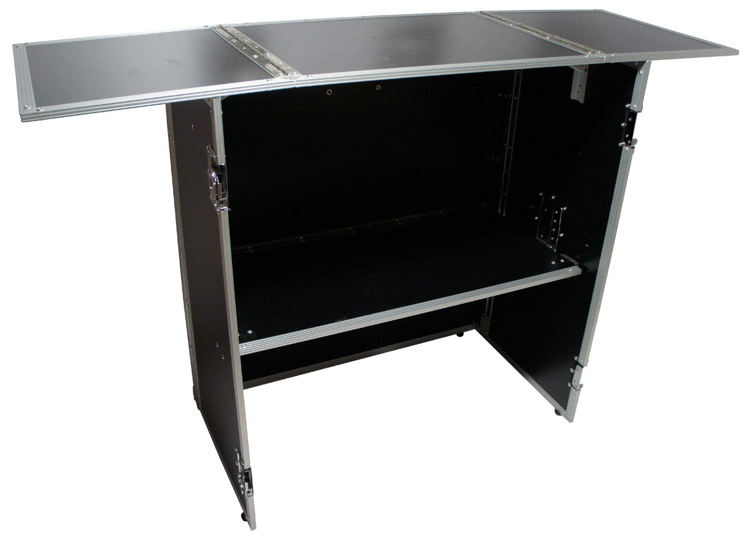 Harmony Audio HCDJSTANDT Portable DJ Stand - Compact Foldable DJ Workstation Table for Mixing & Music Production | Perfect for Home Studios, Clubs & Mobile DJ Gigs