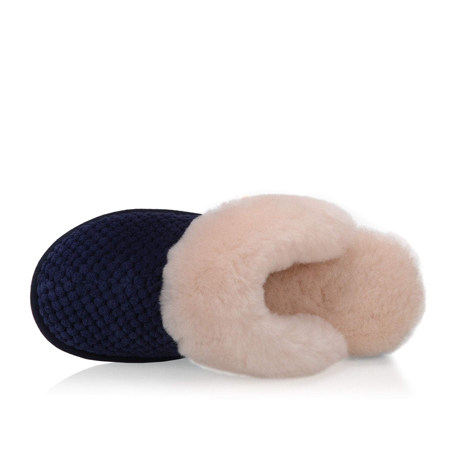 Alexa Women's Cozy Memory Foam Slippers - Soft Indoor House Shoes with Non-Slip Sole for Comfort & Warmth (Navy Blue) - Perfect for Relaxing at Home, Lounging & Cold Weather Wear