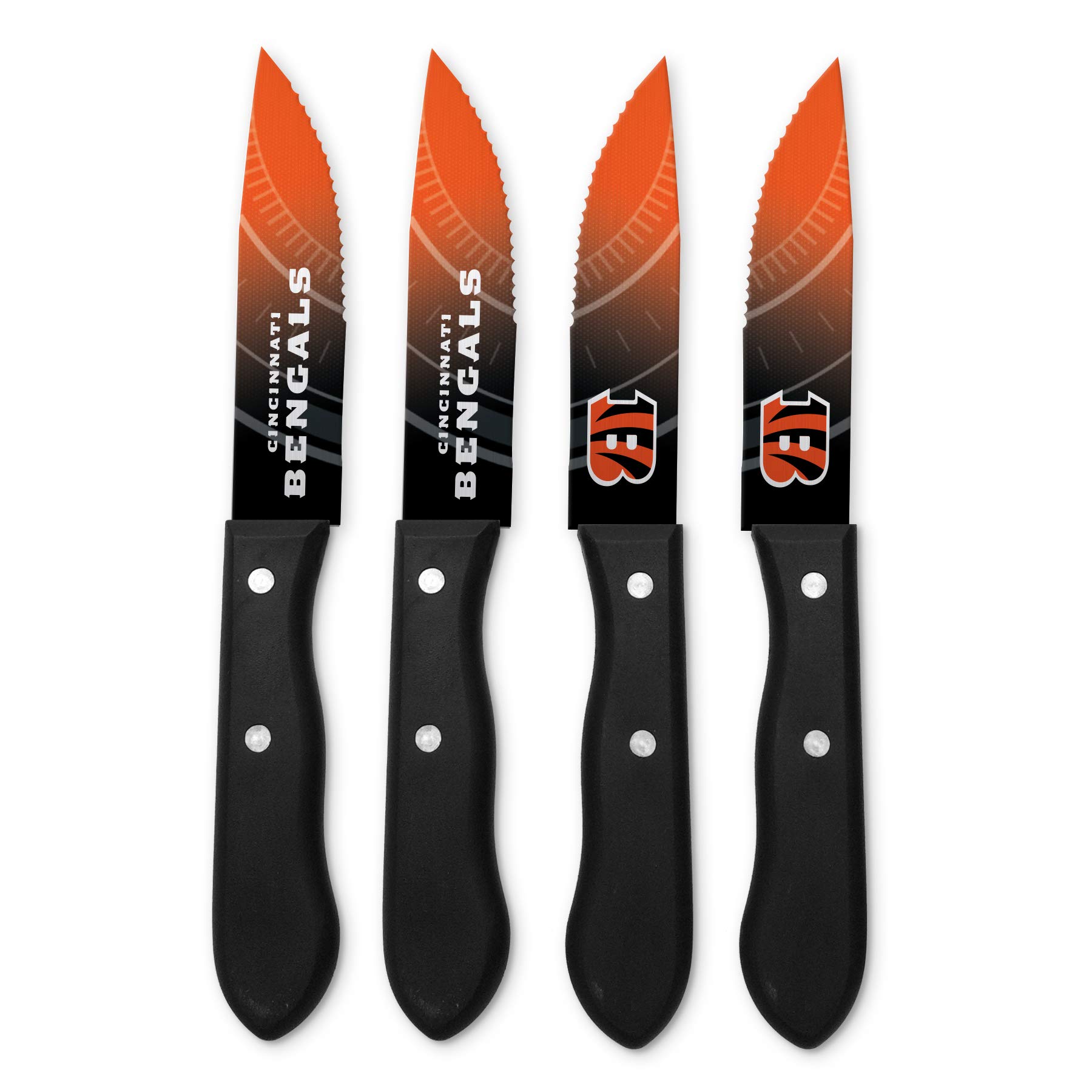 Premium NFL-Themed Unisex Steak Knife Set - Official Licensed Football Team Cutlery for Meat Lovers | Perfect for Game Day BBQs, Tailgating & Sports-Themed Dinner Parties