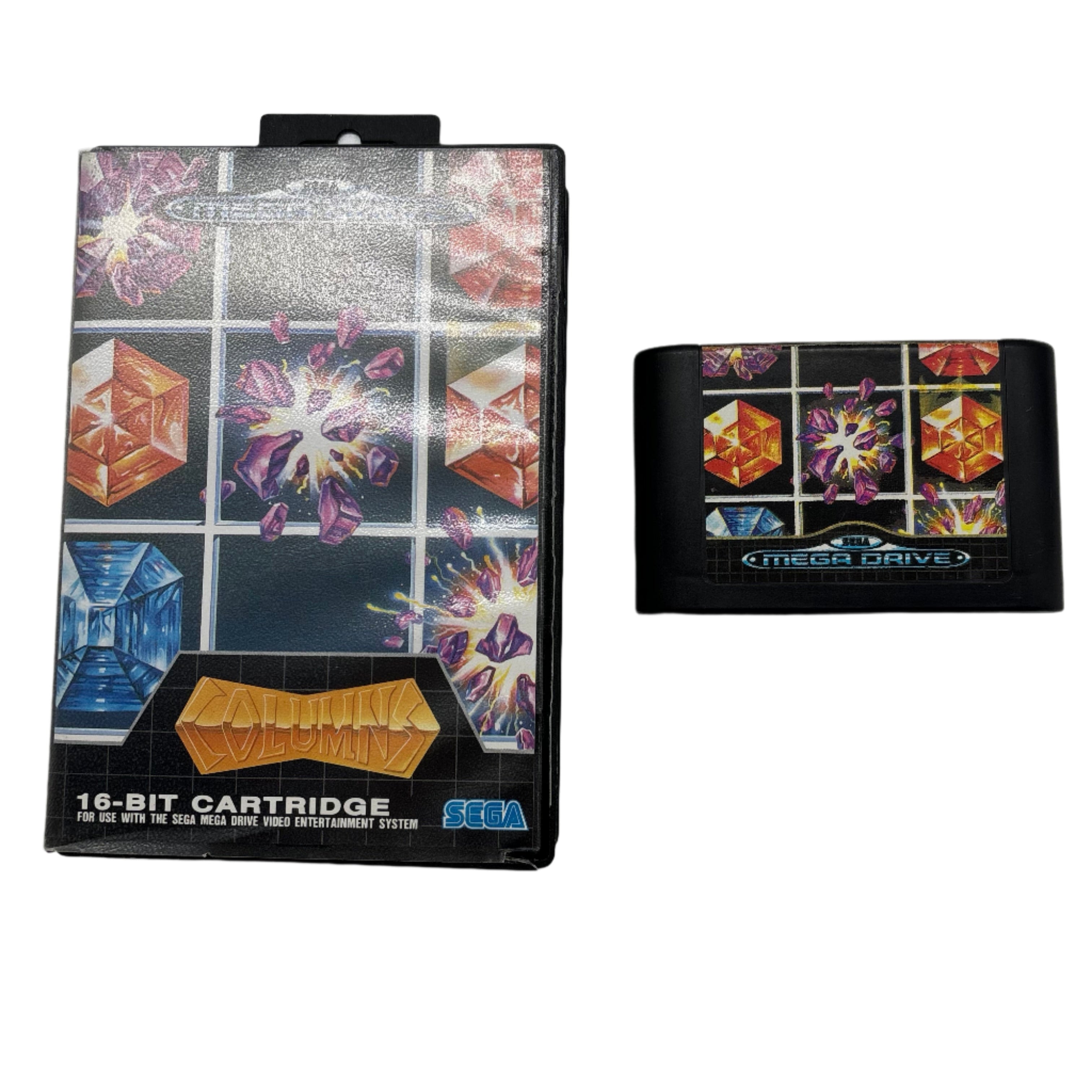 Sega Mega Drive Game Columns - Classic Retro Video Game for PAL Region - Perfect for Gaming Enthusiasts & Collectors