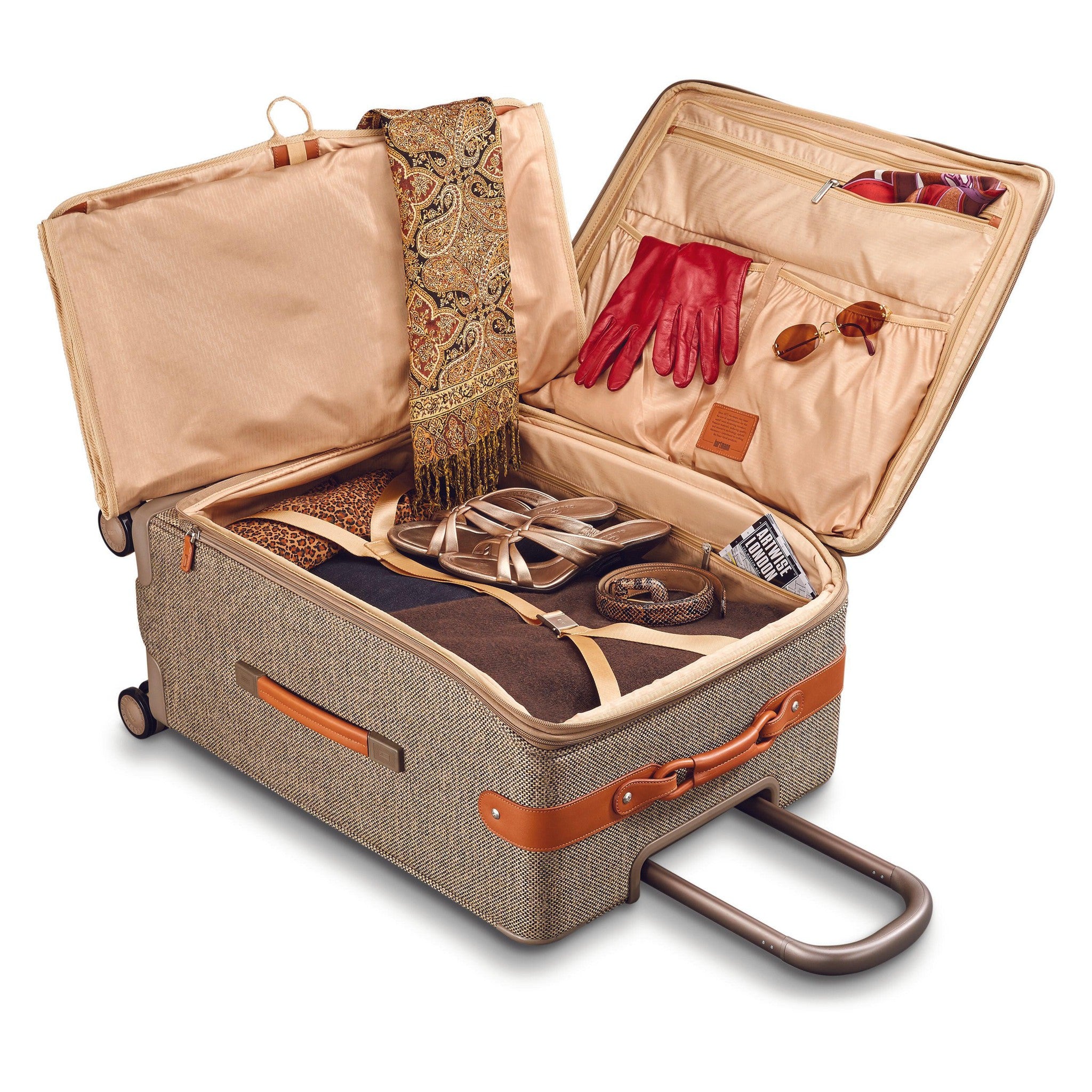 Hartmann Tweed Legend Global Carry-On Expandable Spinner Luggage - Lightweight Durable Suitcase for Business Travel & Weekend Getaways