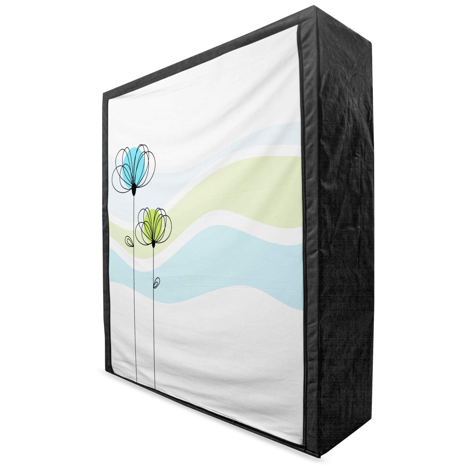 Ambesonne Floral Portable Fabric Wardrobe - 59