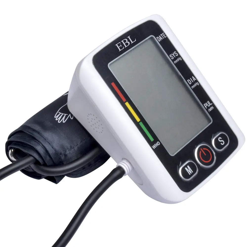 EBL Blood Pressure Monitor - Upper Arm Cuff, Digital BP Machine with Large LCD Display, Accurate & Easy-to-Use for Home Health Monitoring - Perfect for Seniors, Adults & Daily Health Tracking