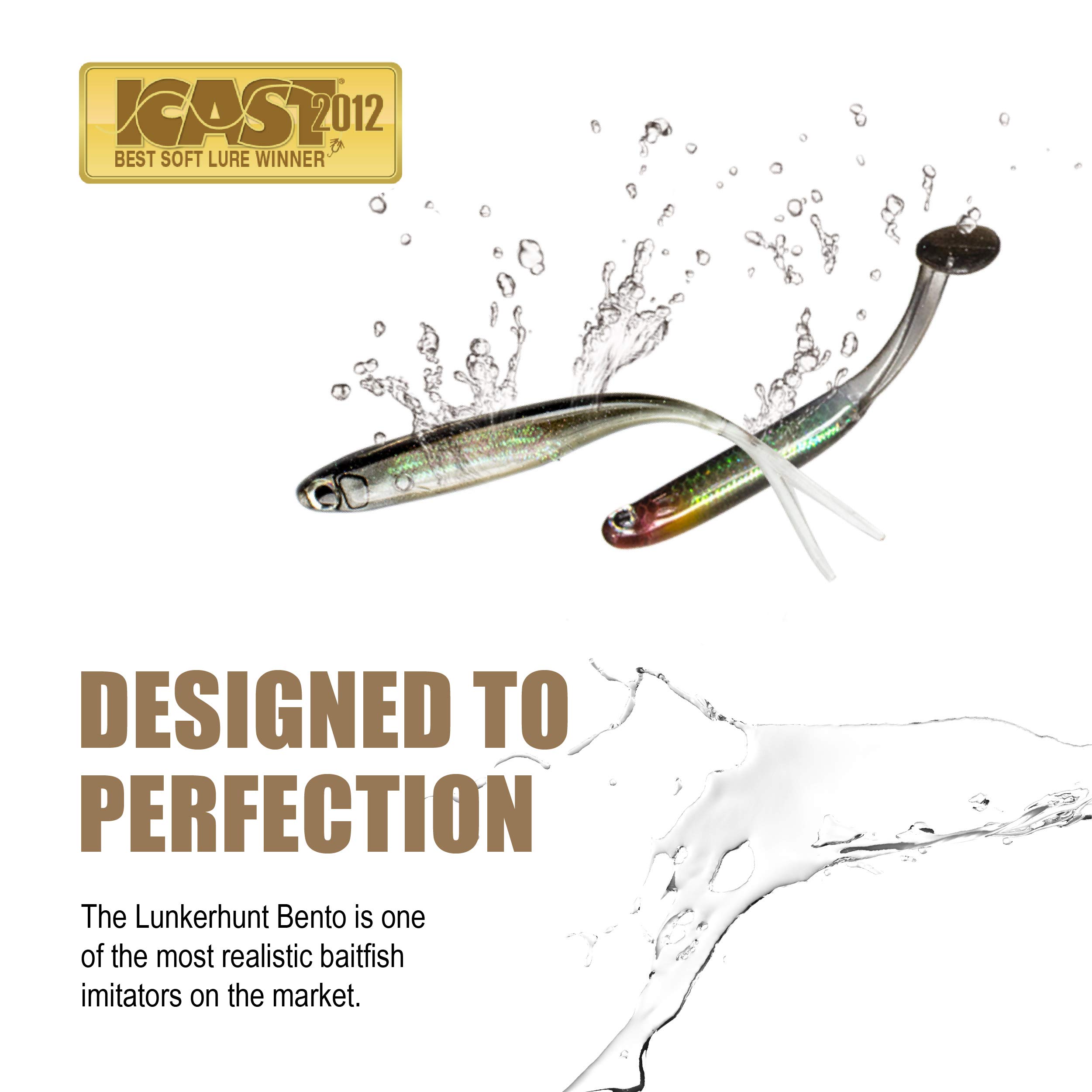 Lunkerhunt Bento Fishing Lure - Topwater Bass Fishing Bait with Realistic Action, Ideal for Freshwater & Saltwater Anglers | Perfect for Casting, Trolling, and Shore Fishing