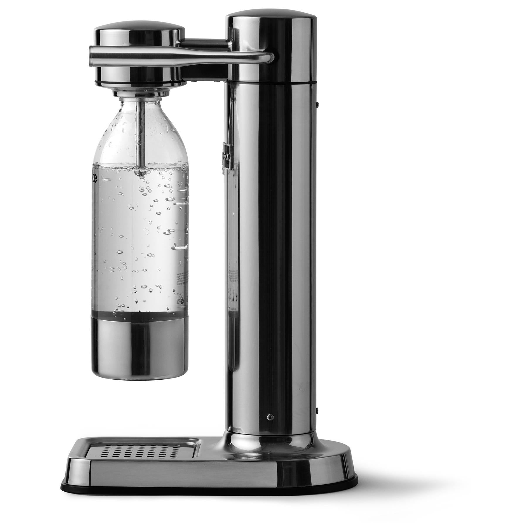 Aarke Carbonator III Sparkling Water Maker - Premium Polished Silver Soda Machine for Home & Office | Make Fresh Sparkling Water, Seltzer & Carbonated Drinks | Perfect for Parties, Cocktails & Healthy Hydration