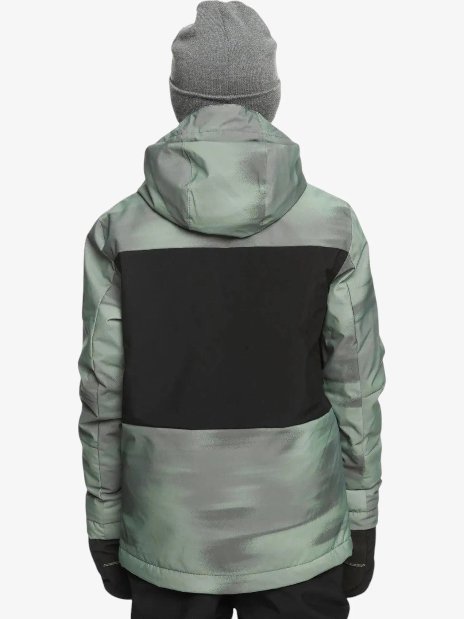 Quiksilver Side Hit Kids Snow Jacket - Green & Yellow Waterproof Winter Coat for Boys & Girls - Perfect for Skiing, Snowboarding & Outdoor Winter Activities