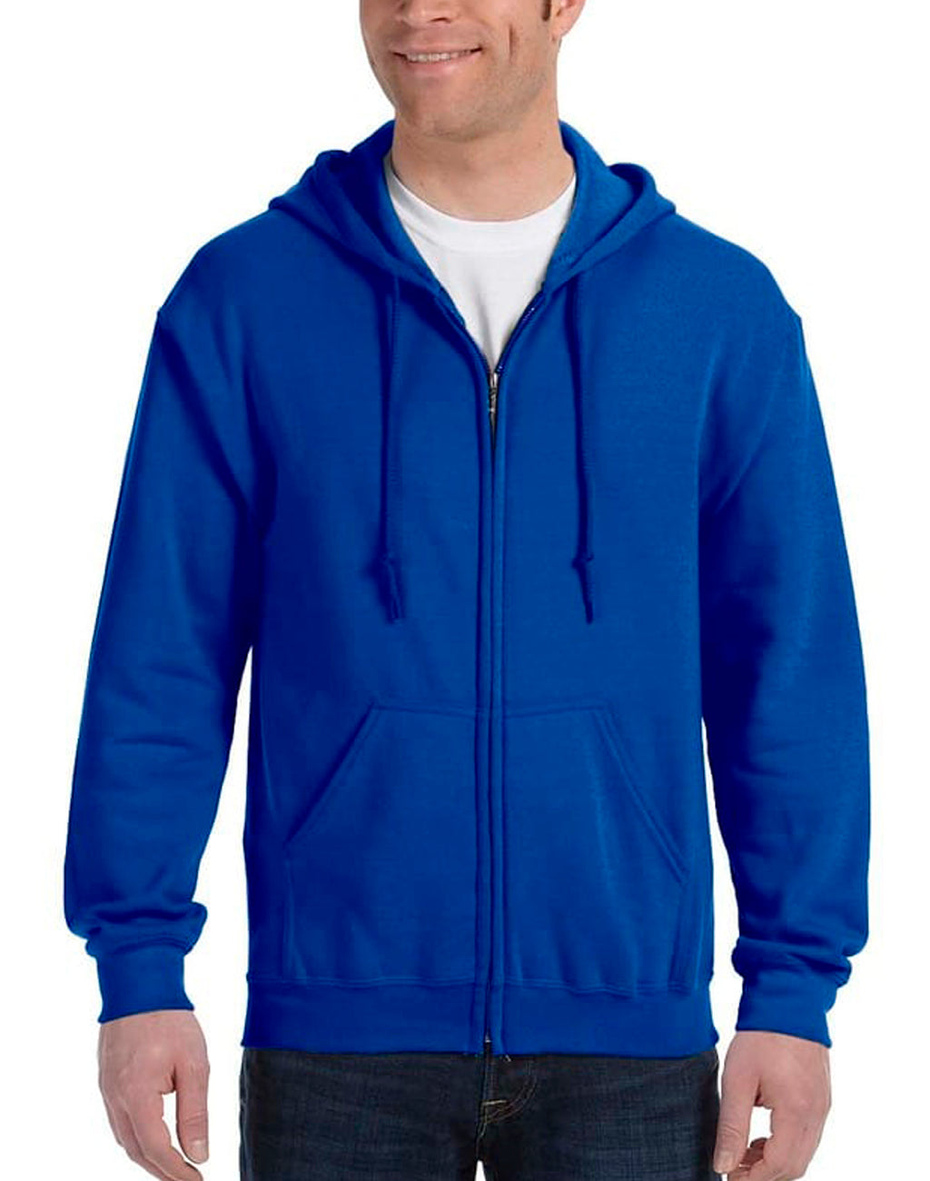 Unisex Gildan Full Zip Hooded Sweatshirt - Soft Fleece Pullover Jacket for Men & Women - Perfect for Casual Wear, Gym, and Outdoor Activities