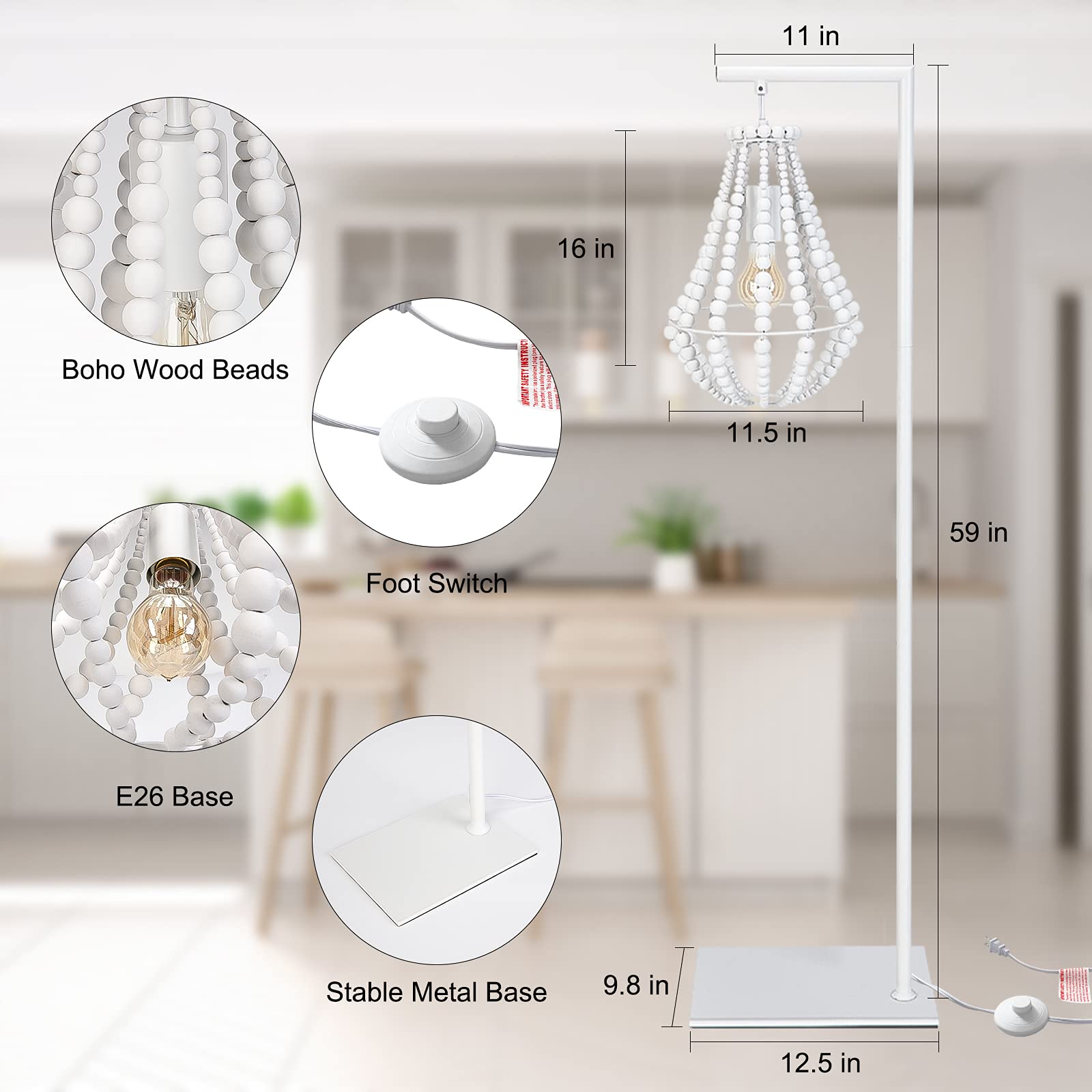 Boho Floor Lamp - 59