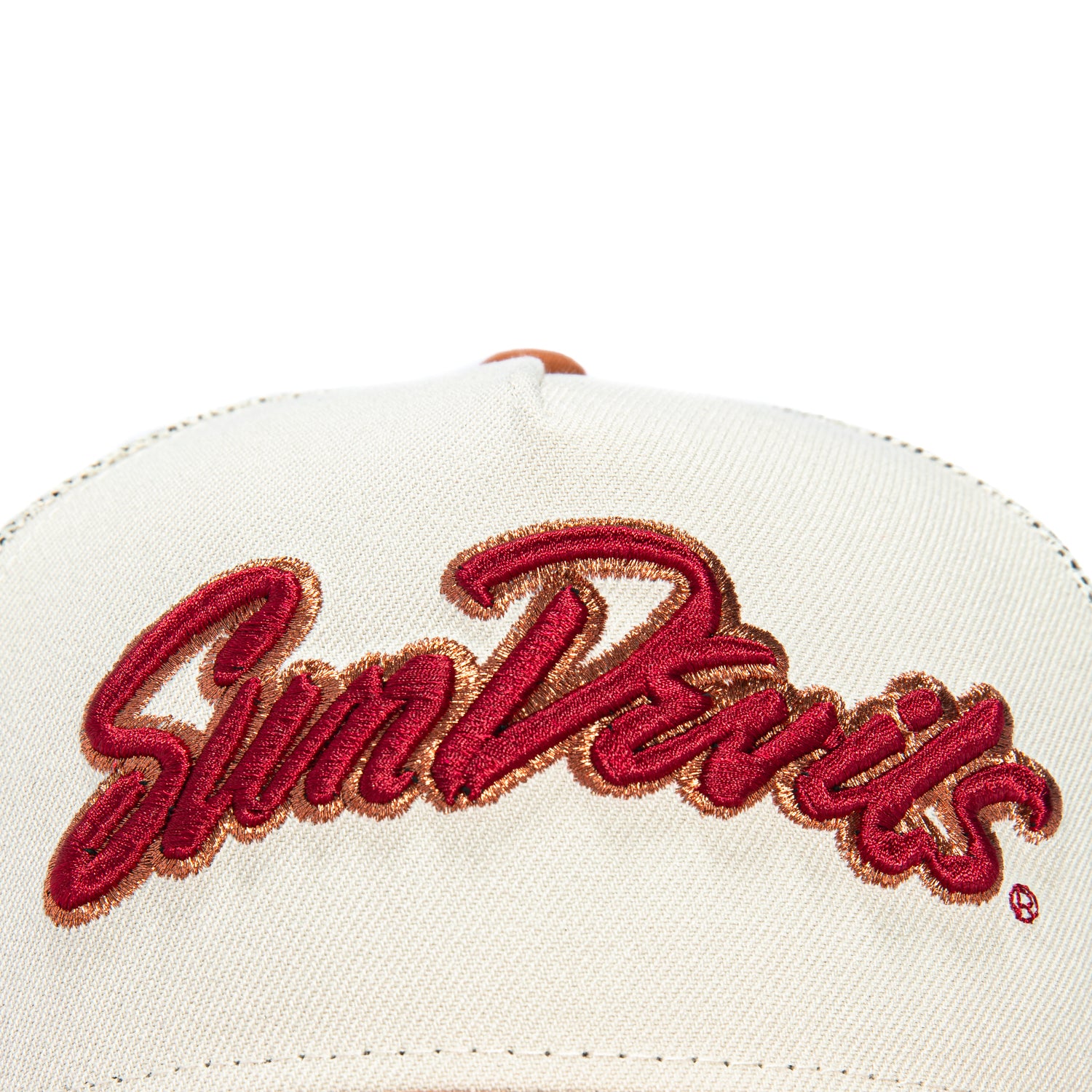 New Era 9Forty A-Frame Arizona State Sun Devils Snapback Trucker Hat - Stone & Brown | NCAA College Baseball Cap for Men & Women | Game Day, Tailgating, Sports Fan Accessories
