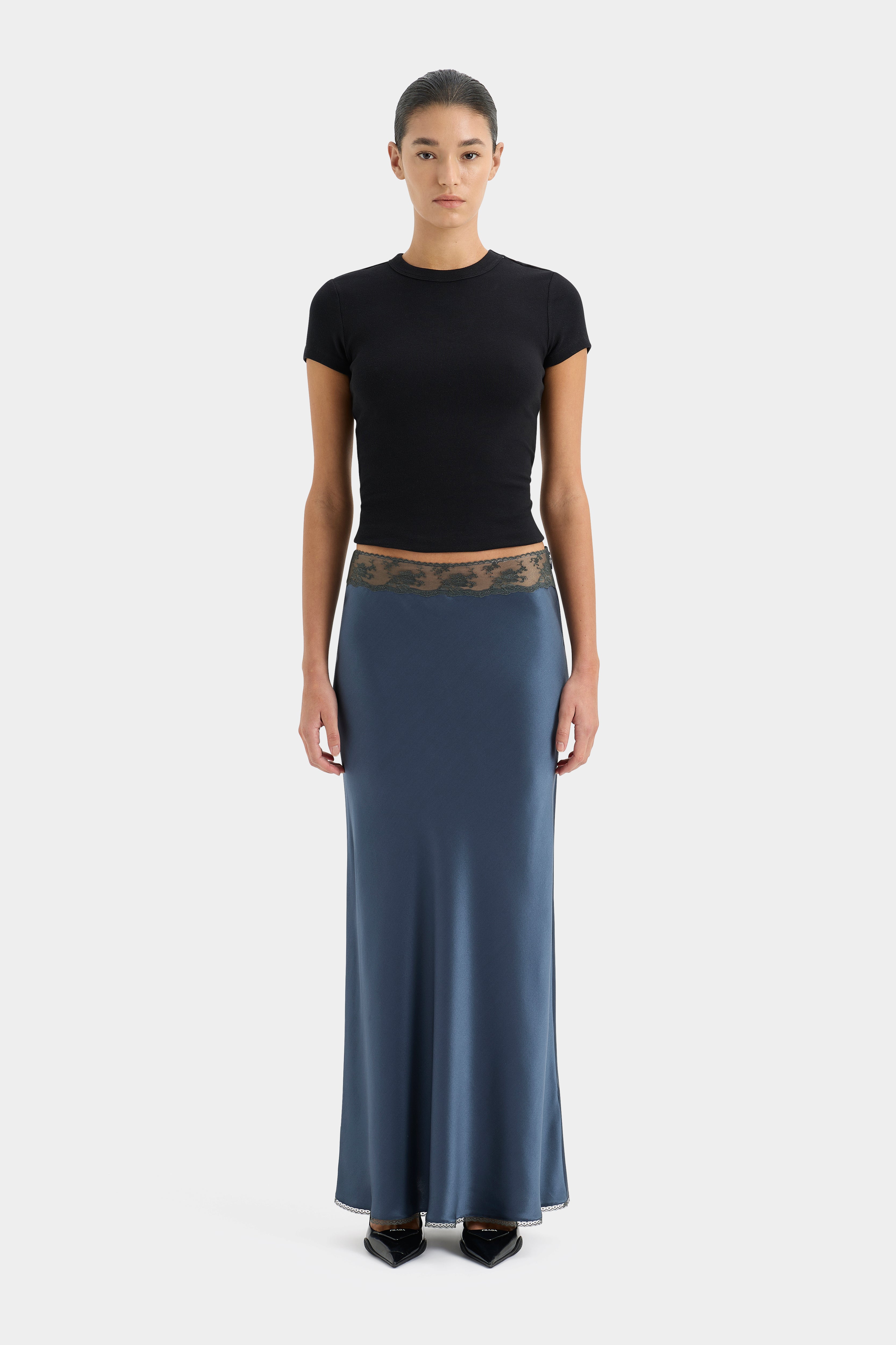Aries Bias Skirt - Women's Flowy Midi Skirt with High Waist & Side Slit | Perfect for Casual Outfits, Date Nights & Summer Vacations