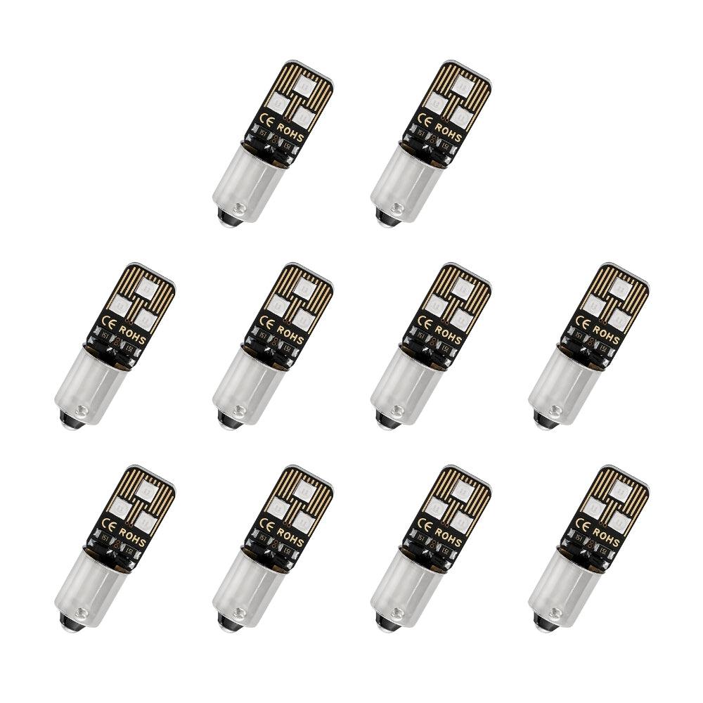 10PCS BA9S BA9 1895 1891 53 57 LED Bulbs - Super Bright Blue Interior Car Lights for Dome, Map, License Plate & Glove Box - Energy Efficient Replacement Bulbs for Cars, Trucks, SUVs (Perfect for Night Driving & Custom Interior Lighting)