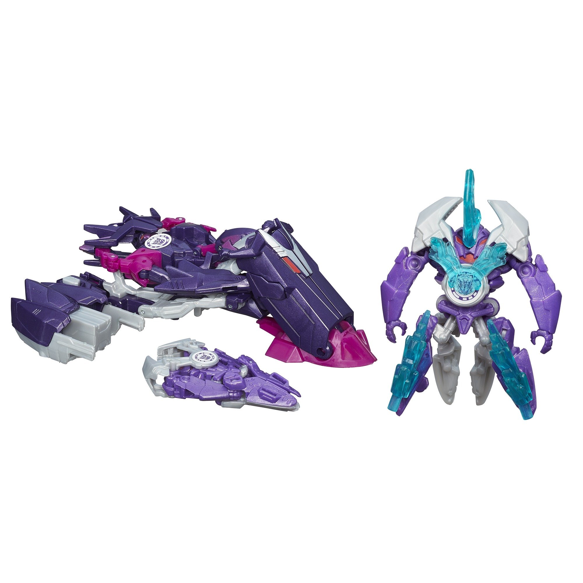 Transformers Robots in Disguise Mini-Con Deployers Action Figures - Decepticon Fracture & Airazor - Collectible Toy for Kids & Adults - Perfect for Play, Display & Gifts