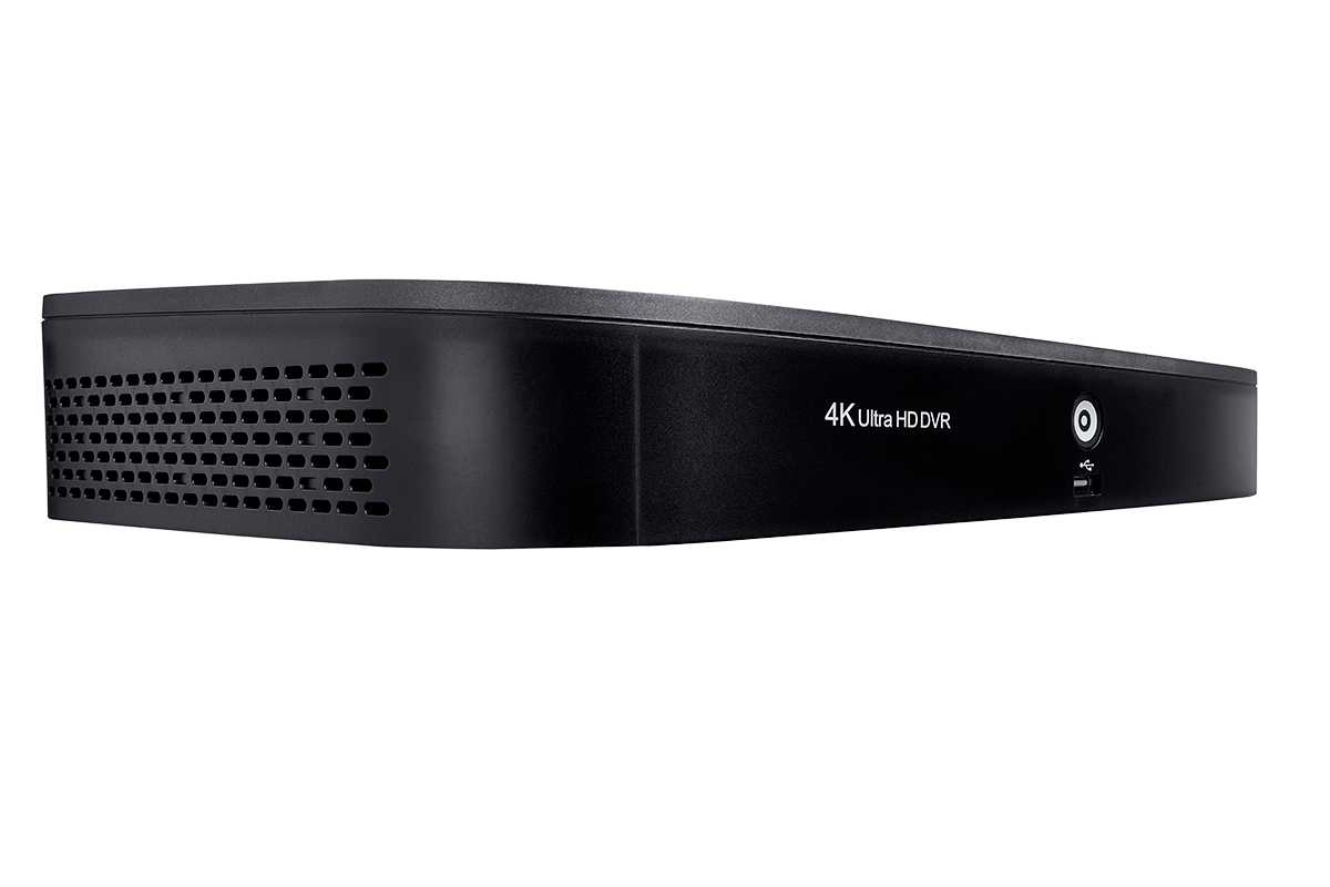 4K 8 Channel Wired DVR Security System with Advanced Motion Detection & Voice Control - Compatible with Alexa & Google Home for Smart Home Security Monitoring