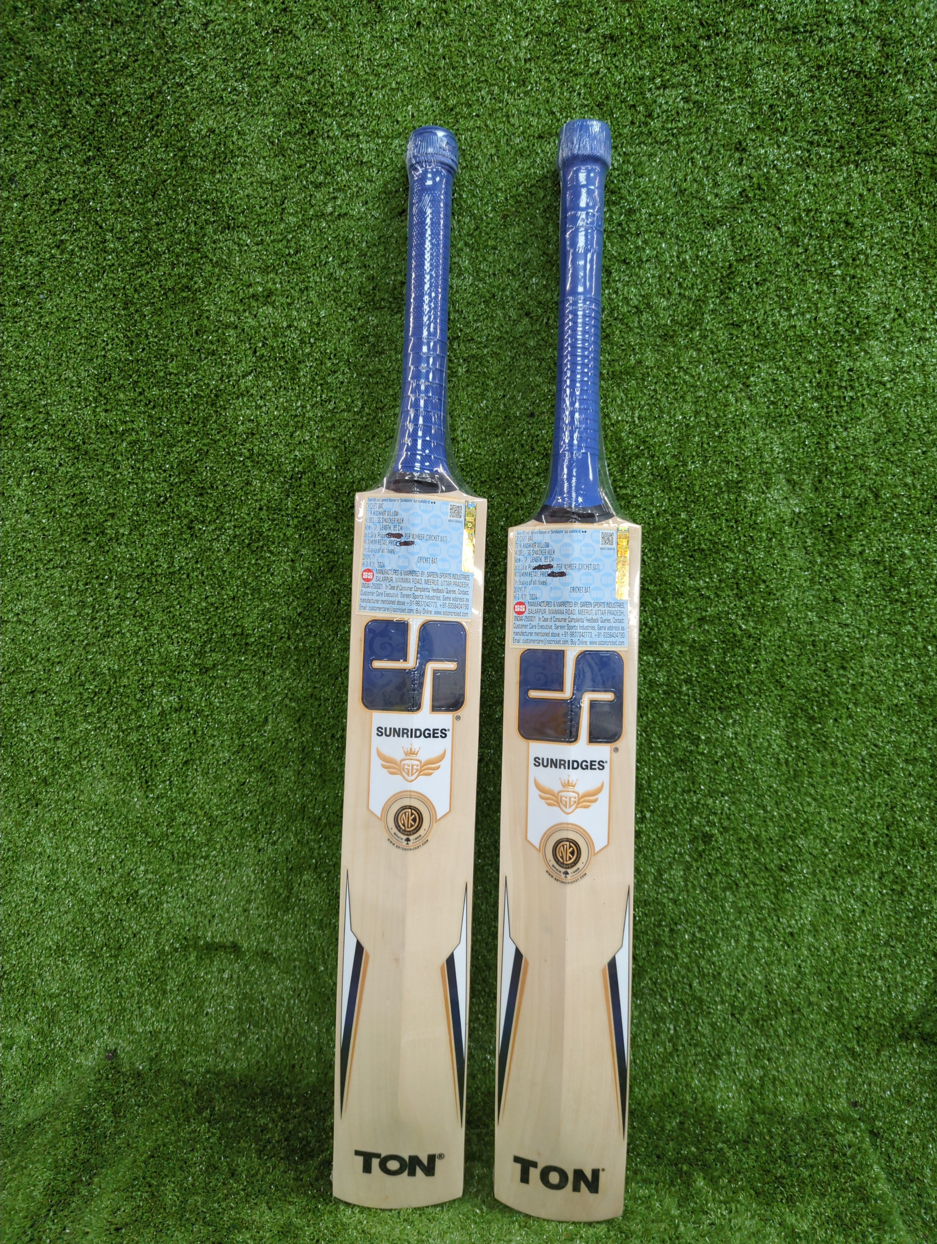 Premium Kashmir Willow Cricket Bat - SS GG Smacker Hulk - Professional Grade Cricket Equipment for Practice & Matches - Perfect for Outdoor Sports & Cricket Training