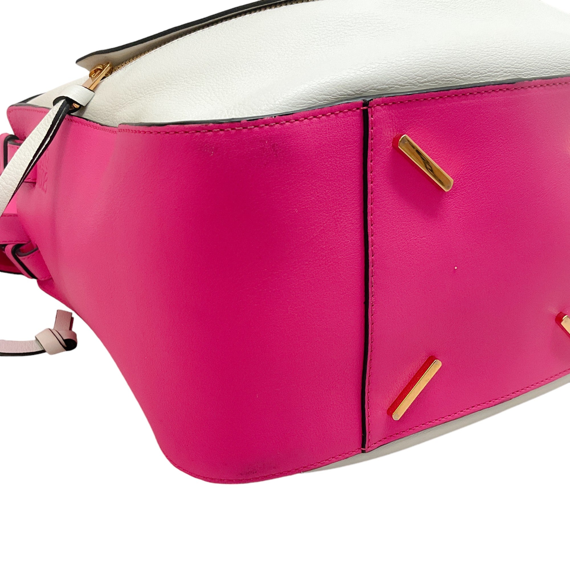 Loewe Hammock Bag in White & Pink - Stylish Crossbody Handbag for Women, Perfect for Everyday Use, Travel & Casual Outings