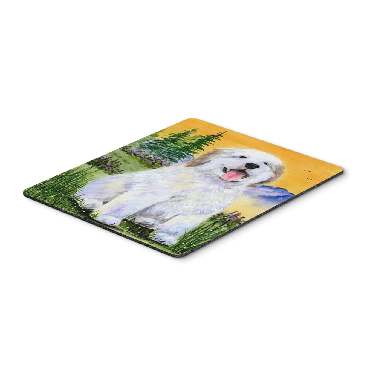 Great Pyrenees Mouse Pad - Large Washable Non-Slip Desk Mat for Home Office, Gaming & Computer Work | Heat-Resistant Hot Pad & Trivet for Kitchen Use | Dog Lover Gift Idea
