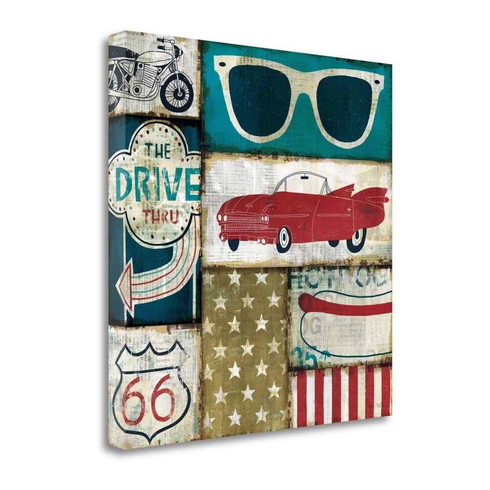 Michael Mullan American Pop II Fine Art Giclee Print - Gallery Wrapped Canvas Wall Art - Ready to Hang - Perfect for Living Room, Bedroom & Office Decor