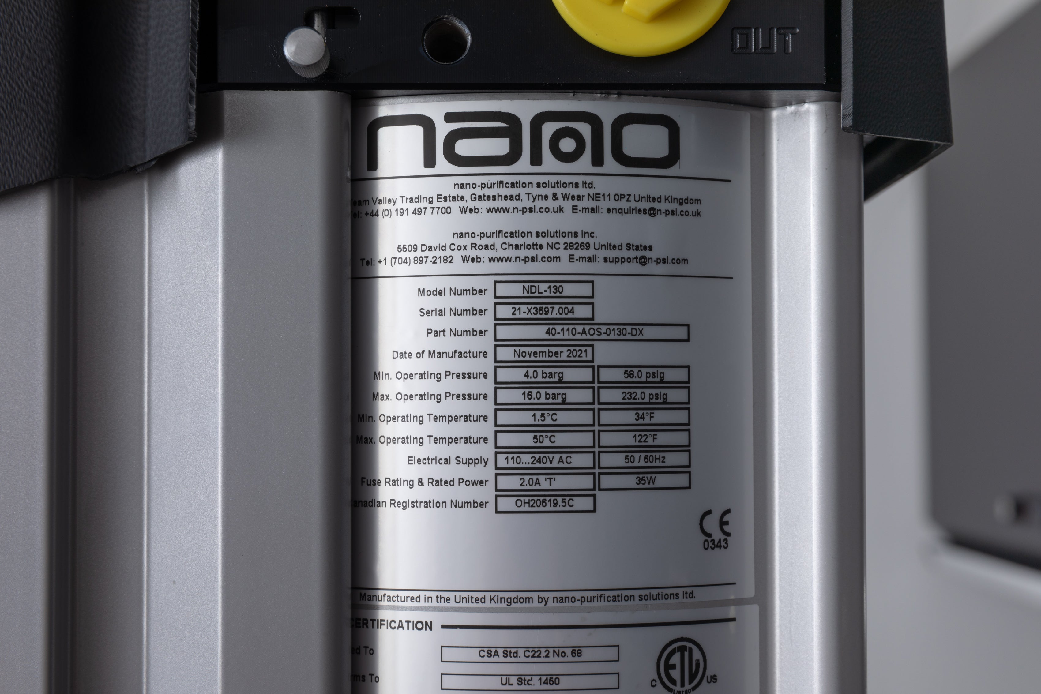 Nano D2 Series Desiccant Air Dryer - Compact Moisture Absorber for Industrial & Home Use | Perfect for 3D Printing, Electronics Storage & Gun Safes