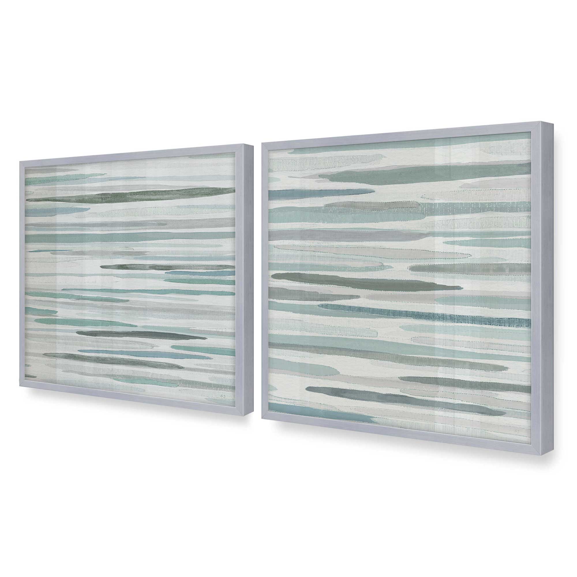 Cresting Calm Set of 2 Wall Art Prints on Archival Matte Paper - Coastal Beach Decor for Living Room, Bedroom & Office