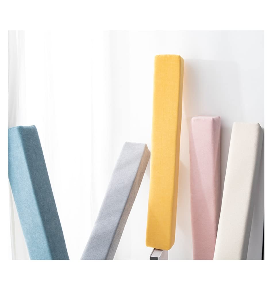 Long Bed Sofa Gap Filler - 20x8x50cm Beige Cushion for Bedside Protection & Headboard Support | Perfect for Twin/Queen Beds, Sectional Couches & Armrest Comfort