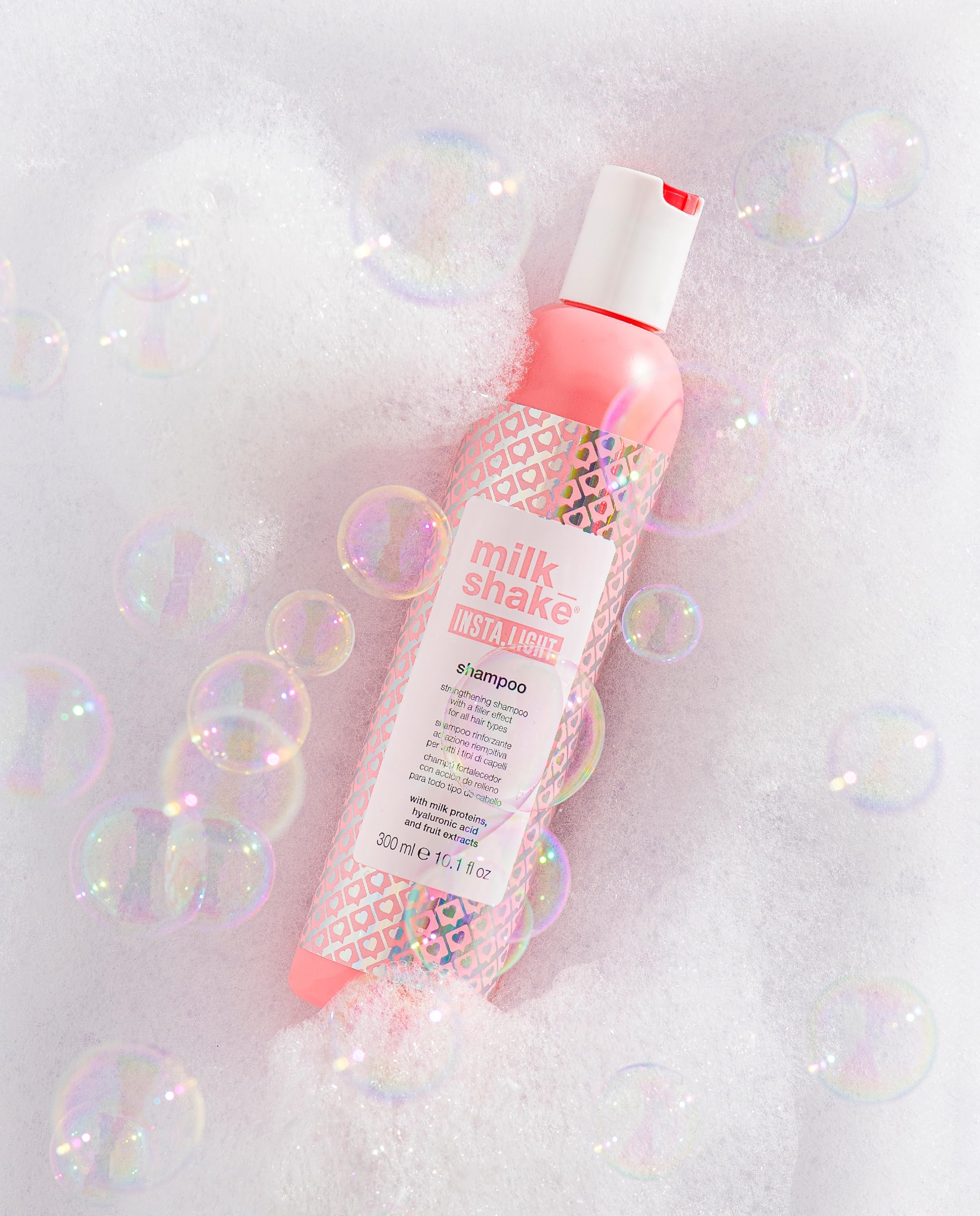milk_shake Insta.Light Strengthening Shampoo with Filler Effect - Volumizing & Shine Enhancing Hair Care for Fine, Damaged Hair | 1.7 fl oz (50 ml) | Perfect for Daily Use & Salon-Quality Results at Home