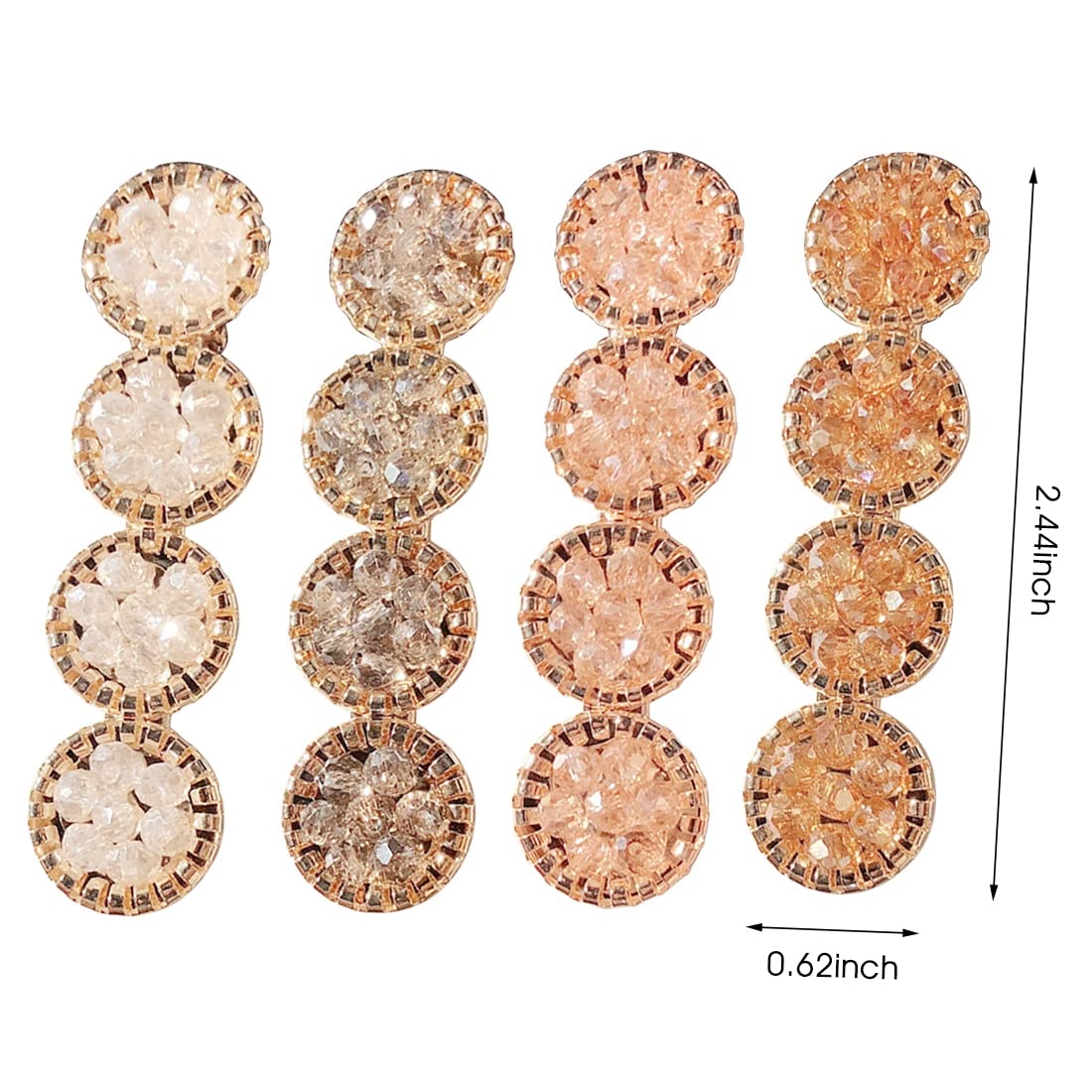 ZIBYU® Women's Hair Clips Set - 4 Pcs Stylish Non-Slip Barrettes with Pearl Charms, Korean Hair Pins for Women & Girls | Perfect for Weddings, Parties, and Everyday Hair Accessories | Great Gift Idea