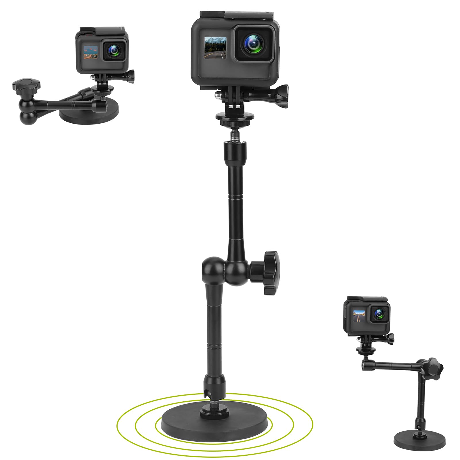 Magnetic Camera Mount for GoPro Hero 11/10/9/8/7, Insta360, DJI Osmo, AKASO Action Cam - 3.46