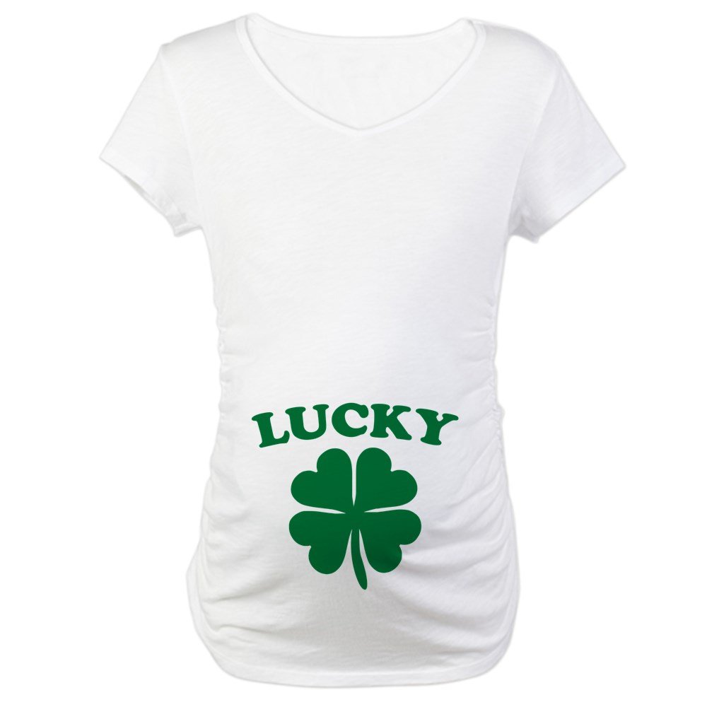 Lucky St. Patrick's Day Maternity T-Shirt - Cute Pregnancy Tee for Irish Celebration | Perfect for Baby Showers, Irish-Themed Parties & Holiday Photos