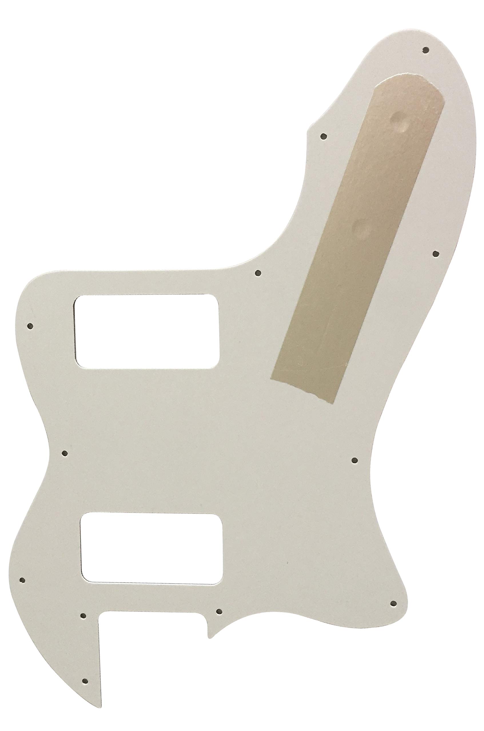 Electric Guitar Pickguard for Classic Series '72 Thinline Tele TV Jones Style - 4 Ply White Pearl Shield | Replacement Part for Vintage Guitar Repair & Customization