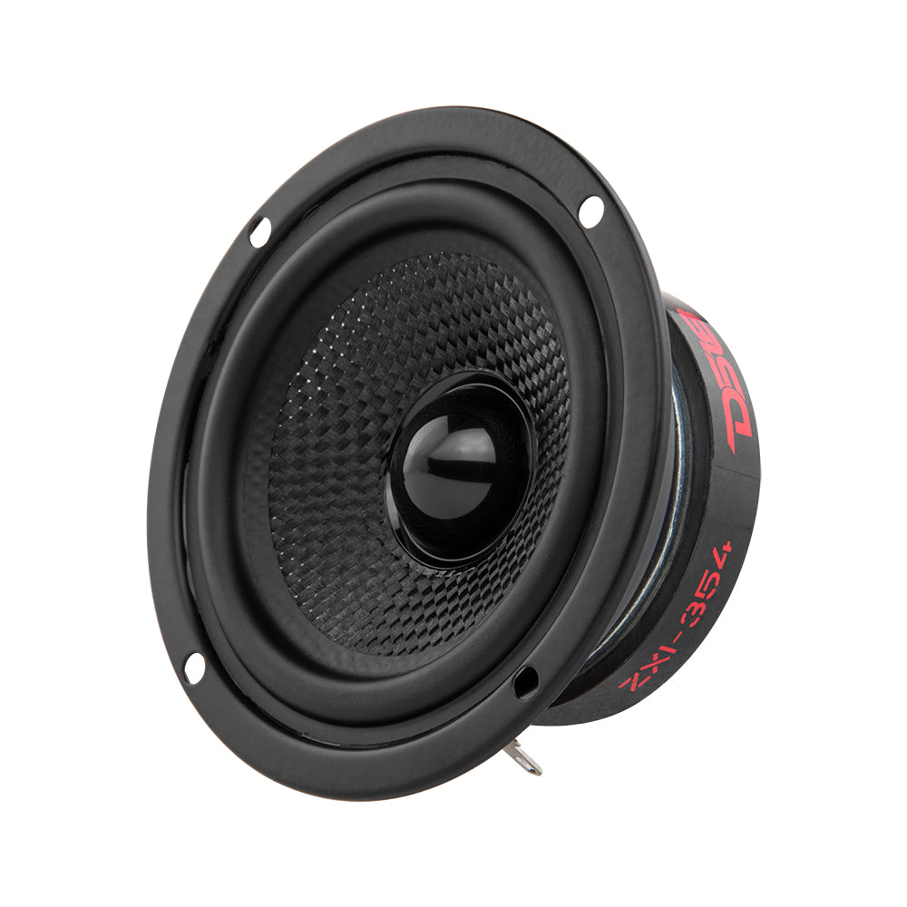 ZXI 3.5 Inch Full Range Speakers with Kevlar Cone - 40 Watts RMS 4 Ohm - Perfect for Car Audio, Home Theater & Studio Monitors