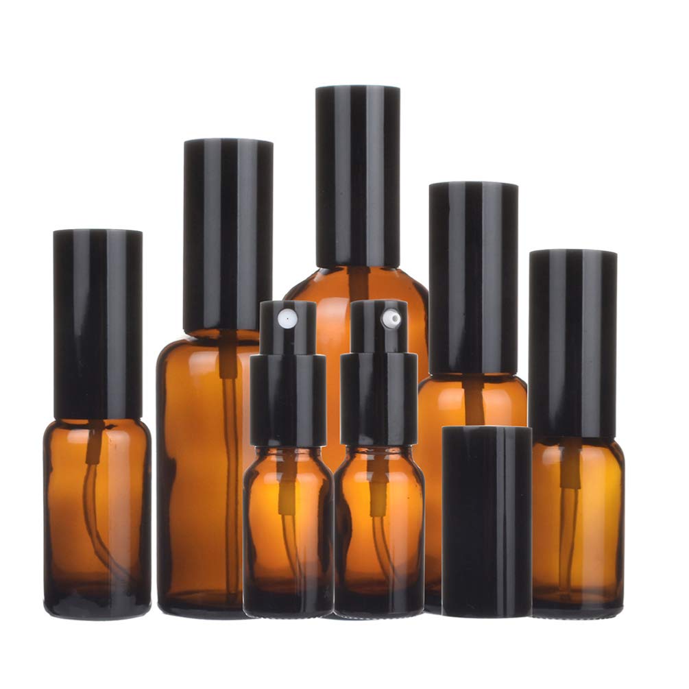 TOPBATHY 5-Pack Mini Spray Bottles - Portable Soap Dispenser, Essential Oil Mist Sprayer, Lotion Container & Makeup Spray Bottle - Refillable Empty Bottles for Travel, Home & Beauty Essentials