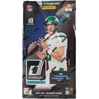 2024 Panini Donruss Football Hobby Box - 24 Packs with Autographs & Memorabilia Cards - Perfect for Collectors, Fantasy Football Fans & Sports Enthusiasts