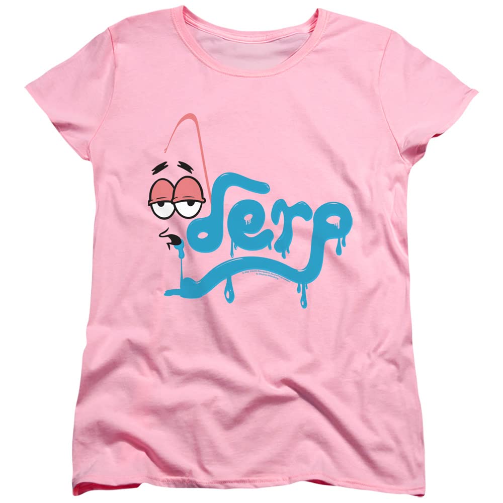 Spongebob Derp Women's T-Shirt | Funny Cartoon Graphic Tee | Casual Wear & Cosplay Outfit for Fans
