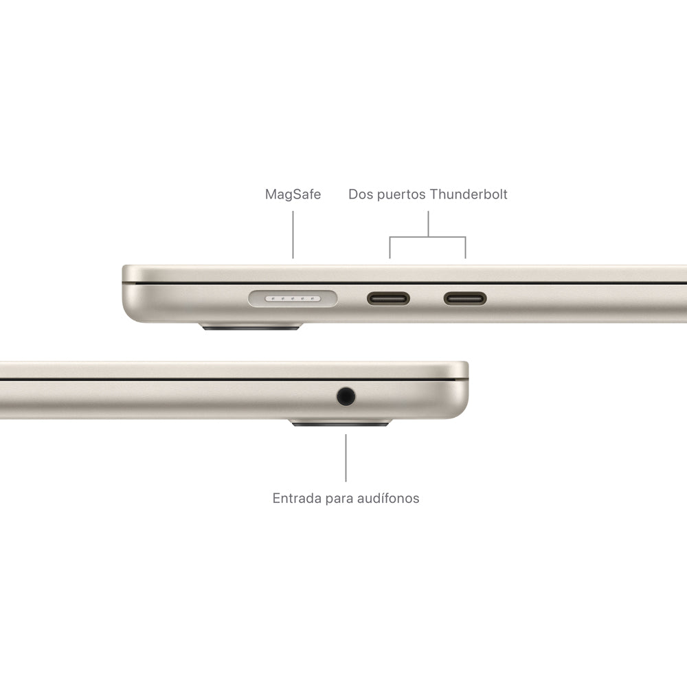 Apple MacBook Air 15-inch with M3 Chip - 8-Core CPU, 10-Core GPU, 512GB SSD (Starlight) - Perfect for Work, Study & Creative Projects