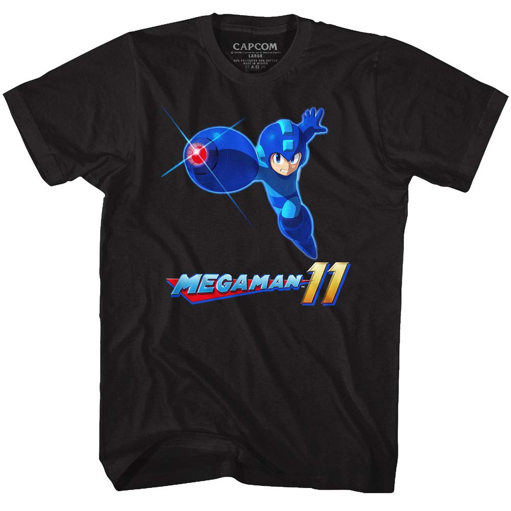 Mega Man 11 Video Game T-Shirt for Adults | Official Capcom Licensed Apparel | Perfect for Gaming Fans & Cosplay Events