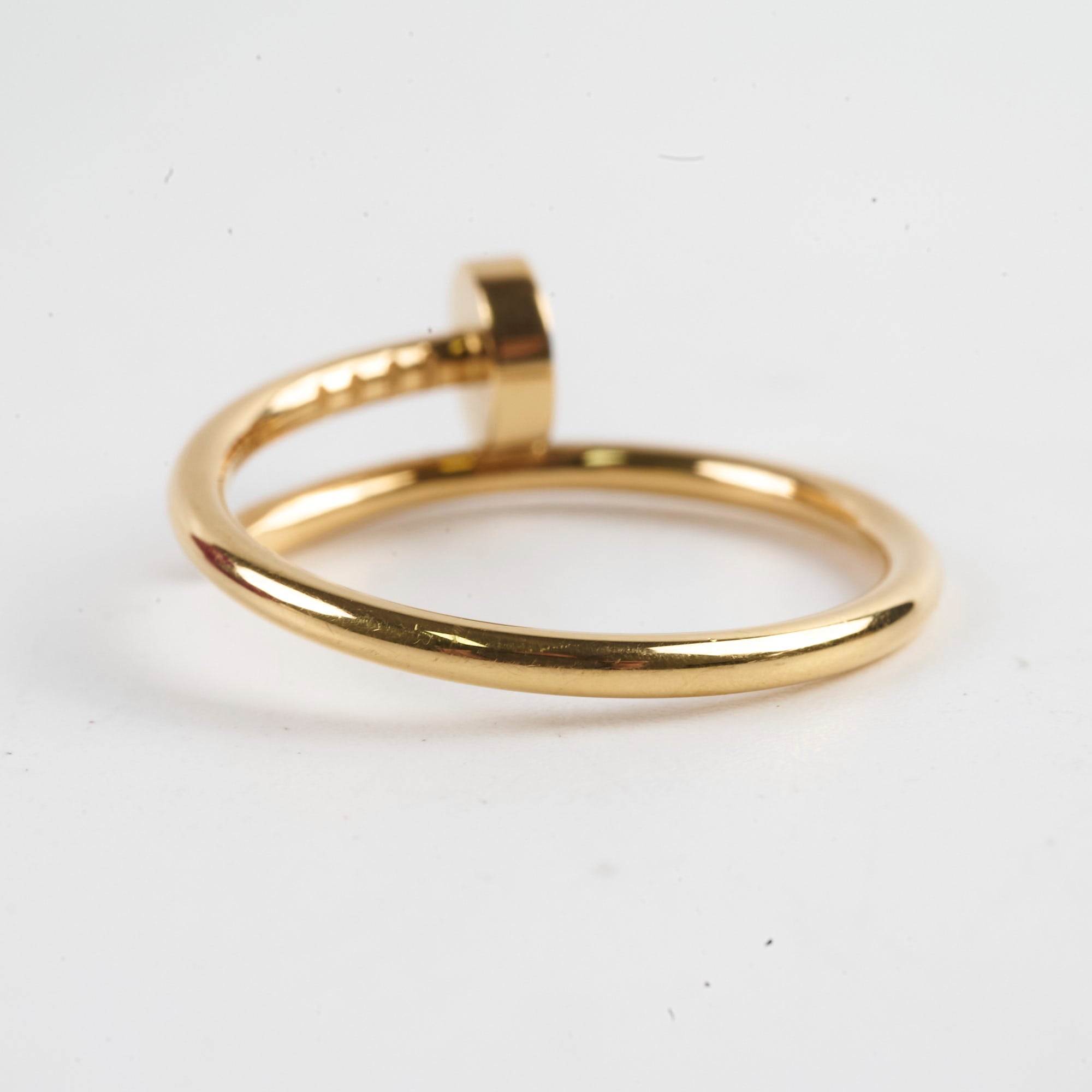 Cartier Juste un Clou Small Yellow Gold Ring Size 57 - Elegant Jewelry for Women, Perfect for Weddings, Anniversaries & Special Occasions