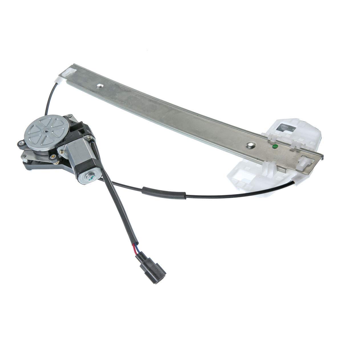 YHTAUTO Front Power Window Regulator with 2-Pin Motor Assembly for Jeep Wrangler JK (2007-2018) - Passenger Side Replacement Part - Perfect for Off-Roading & Daily Commuting