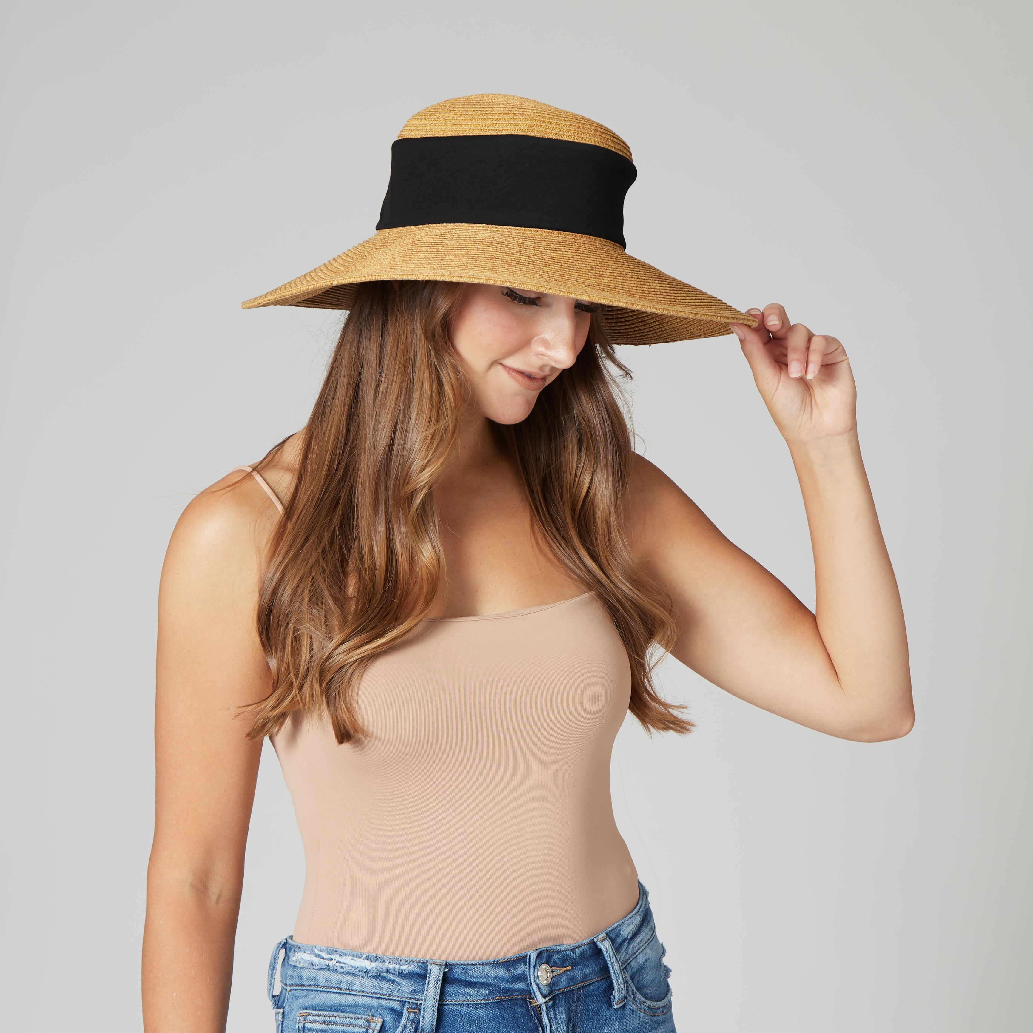 Women's Foldable Wide Brim Sun Hat with UPF 50+ UV Protection - Perfect for Beach, Travel, and Outdoor Activities