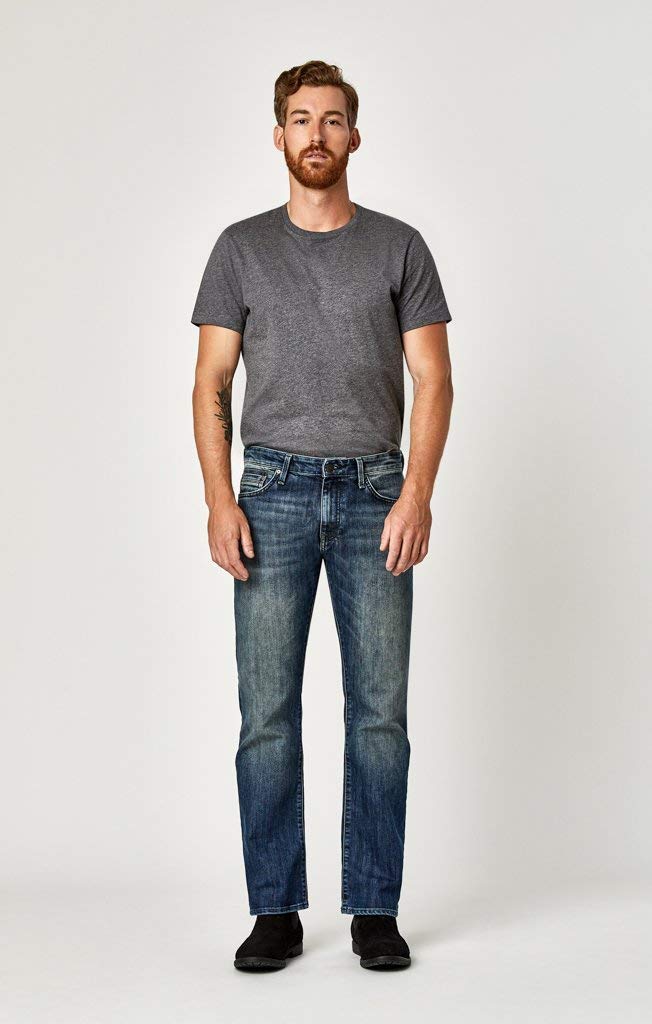 Mavi Josh Men's Bootcut Jeans - Regular Rise, Classic Fit Denim Pants for Casual Wear & Everyday Comfort