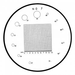 10x Reticle #7 Magnifier - Precision Optical Comparator for Jewelry, Electronics & PCB Inspection | Ideal for Watchmaking, Engraving & Microscope Use