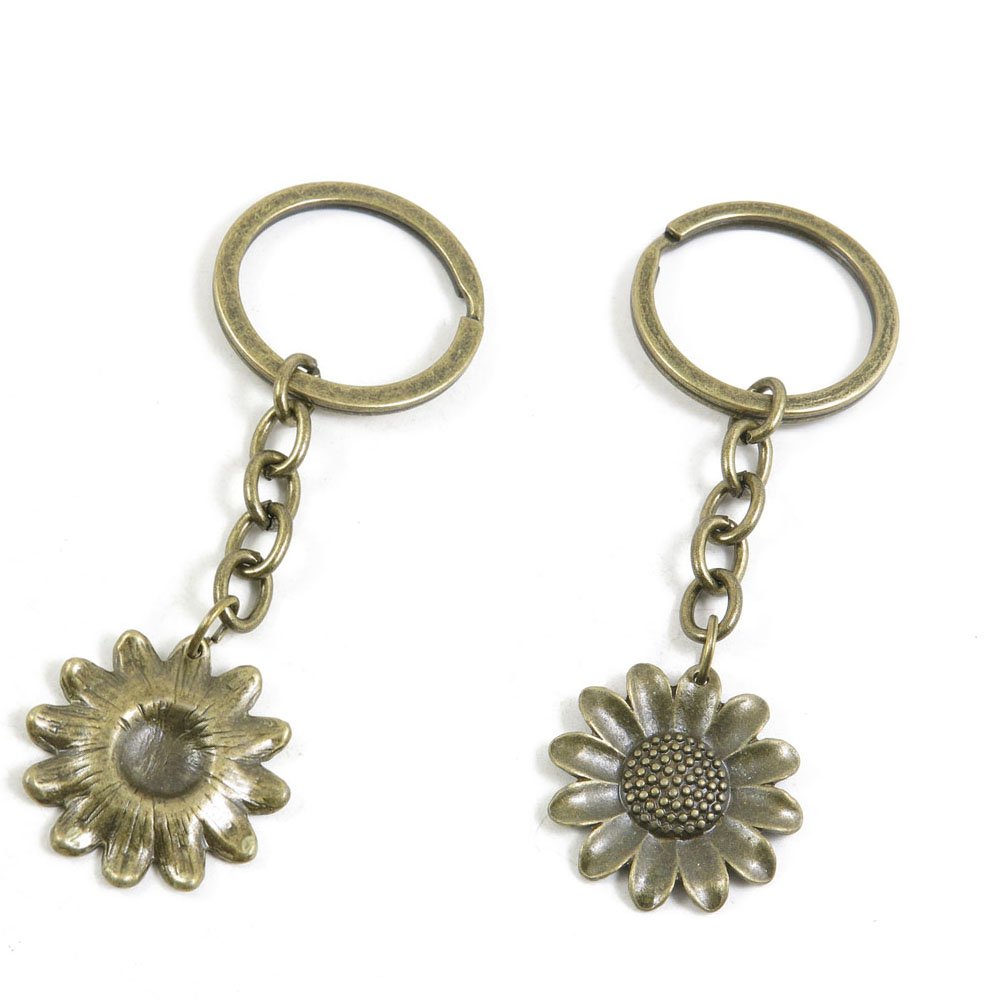 Sunflower Keychain Bulk Wholesale - Fashion Jewelry Keyring for Car Keys, Door Keys & Key Tags - Perfect for Gifts, Promotions & Everyday Use