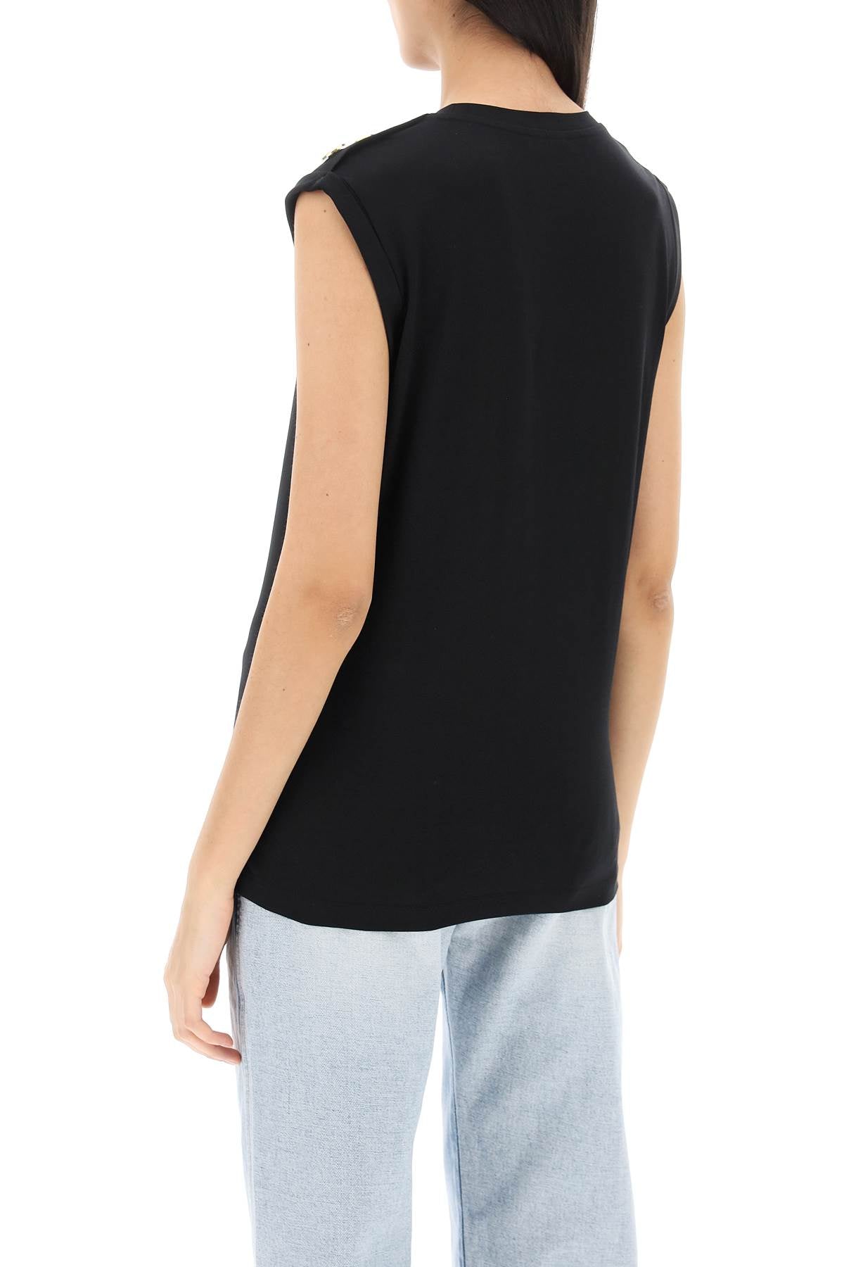 Balmain Logo Button-Up Top for Women | Stylish Designer Blouse for Casual & Evening Wear
