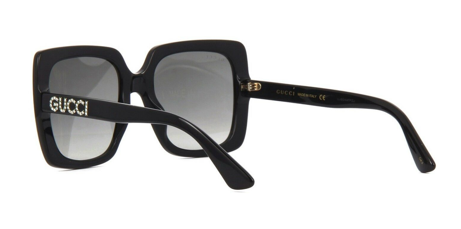 Gucci GG0418S 001 Square Frame Women's Sunglasses with Grey Lenses - Stylish UV Protection Shades for Women, Perfect for Outdoor Activities, Beach Vacations & Fashion Statements