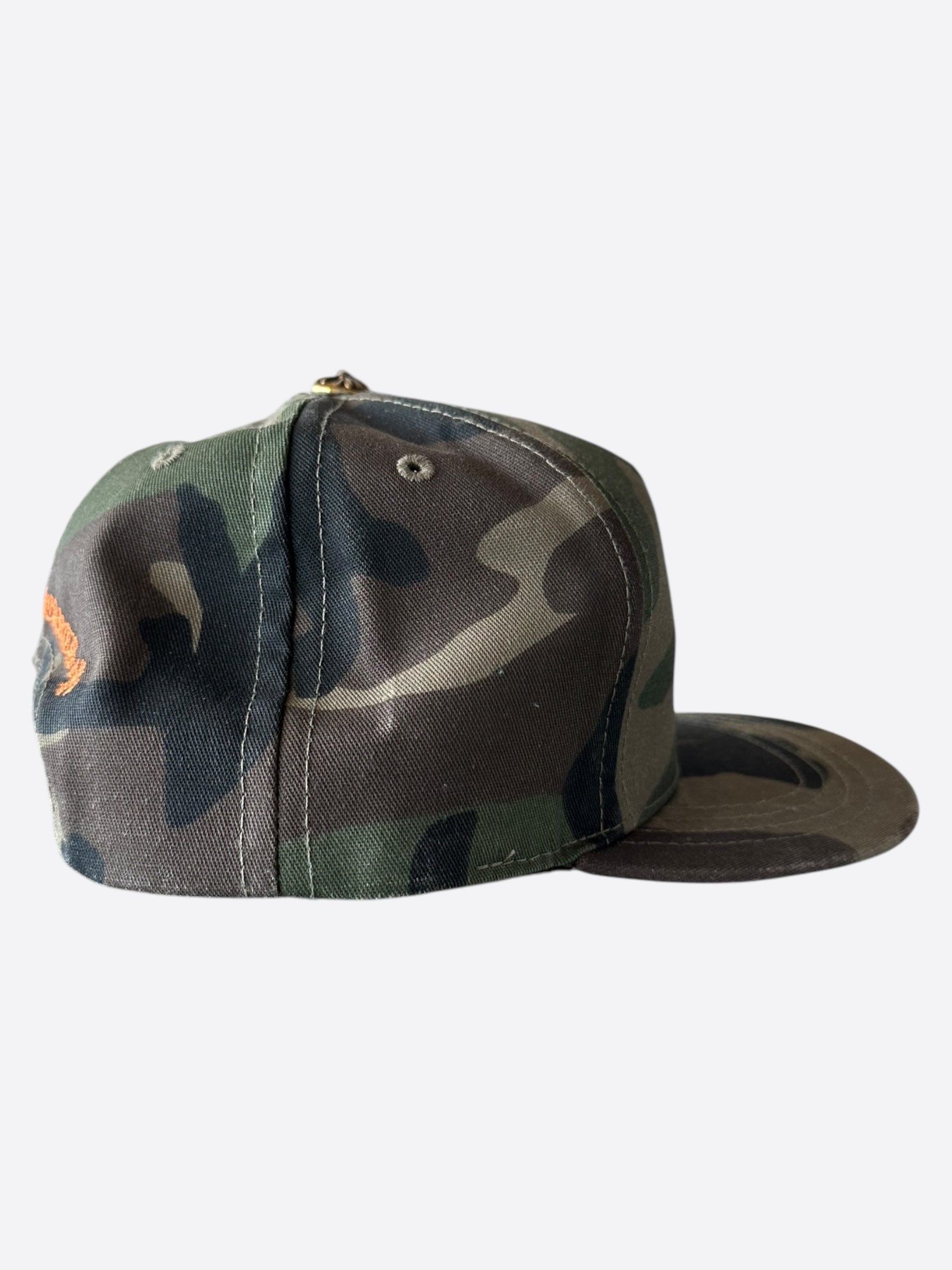 Chrome Hearts Camouflage Orange CH Logo Baseball Cap - Stylish Streetwear Accessory for Men & Women | Perfect for Casual Outfits, Hip-Hop Fashion, and Outdoor Activities