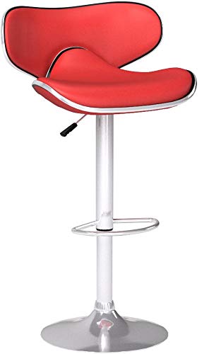 Best Adjustable Bar Stools Set of 2 - PU Leather Swivel Counter Height Bar Stools with Back Support - Perfect for Kitchen Island, Home Bar & Dining Room