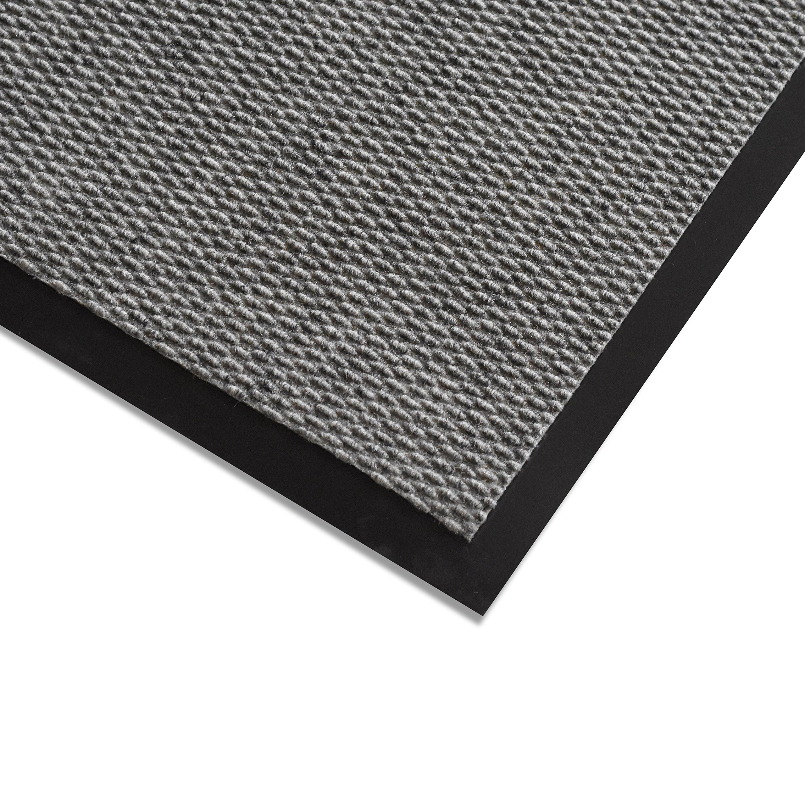 Pebble Pin Indoor/Outdoor Vinyl Backed Commercial Mat - Non-Slip, Durable 2' x 3' Grey Floor Mat for Entryway, Kitchen, Office & Patio - Home & More 103960203