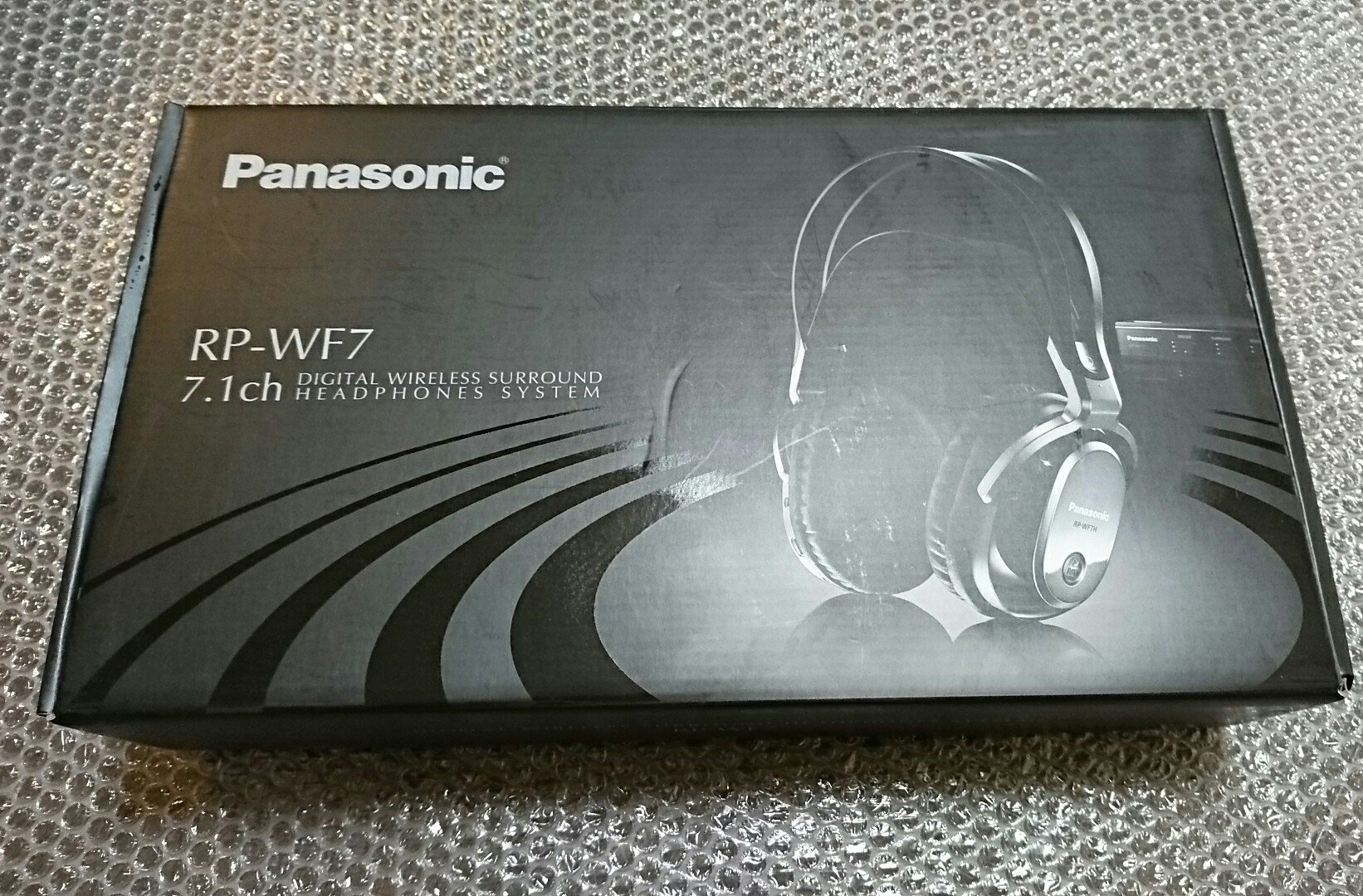 Panasonic RP-WF7-K Wireless Surround Sound Headphones - Digital Audio with Noise Cancellation for Home Theater & Gaming (Black) | Perfect for Movies, Music & Virtual Meetings